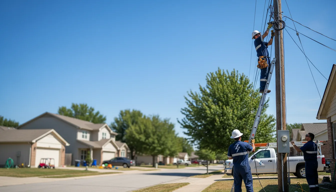Residential electrician providing installation services in Stoddard, WI